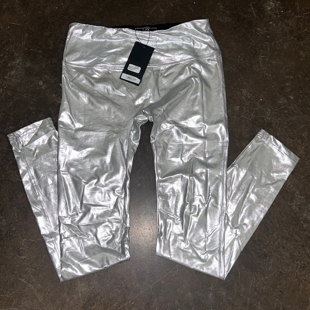 Silver leggings